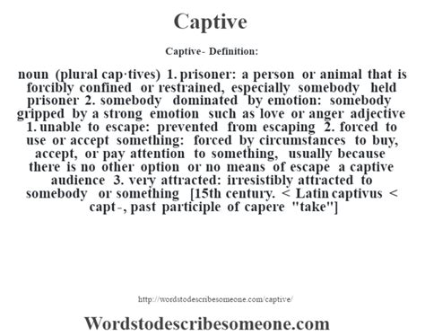 Captive Definition & Meaning .